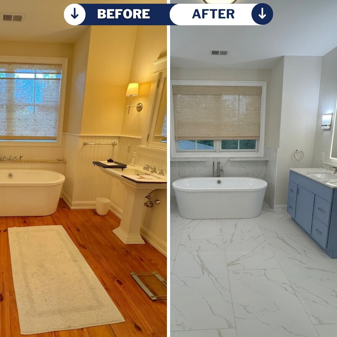 Waterproof LVP flooring installed in a Santa Rosa Beach residence