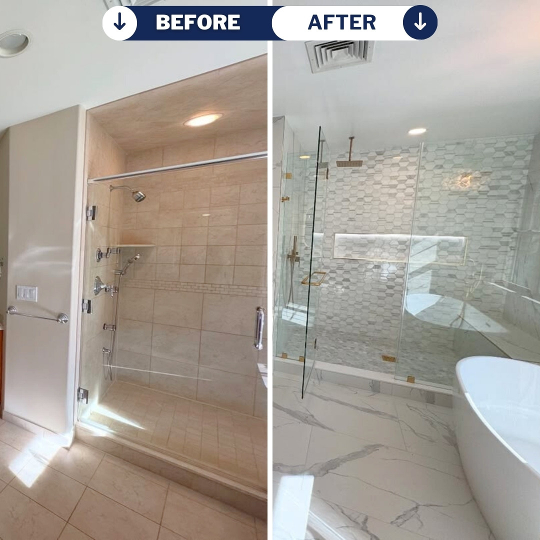 High-end marble tile installation for a luxury entryway in 30A